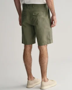 Regular Fit Cotton Linen Shorts