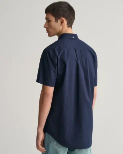 Regular Fit Cotton Linen Short Sleeve Shirt