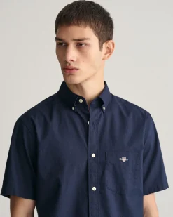 Regular Fit Cotton Linen Short Sleeve Shirt