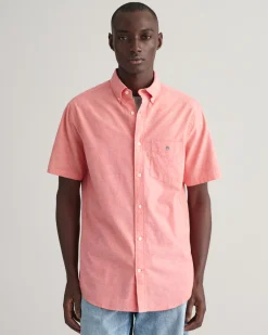 Regular Fit Cotton Linen Short Sleeve Shirt