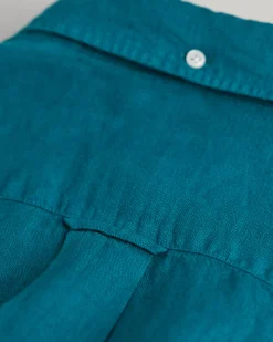 Regular Fit Garment-Dyed Linen Shirt