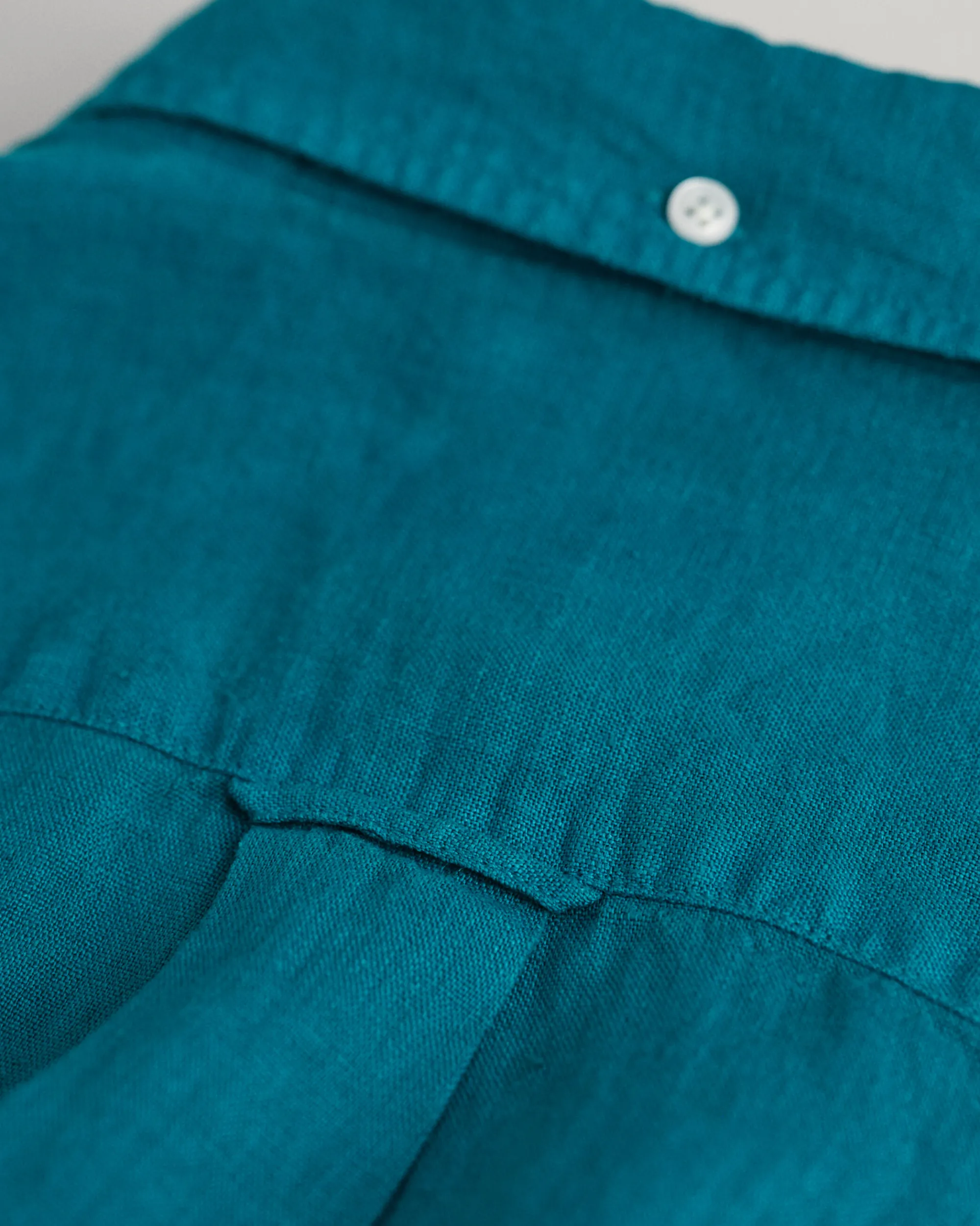Regular Fit Garment-Dyed Linen Shirt