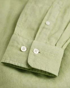 Regular Fit Garment-Dyed Linen Shirt