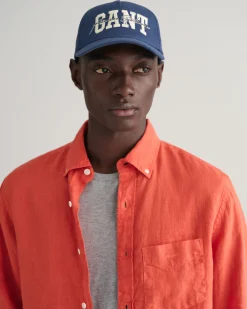 Regular Fit Garment-Dyed Linen Shirt