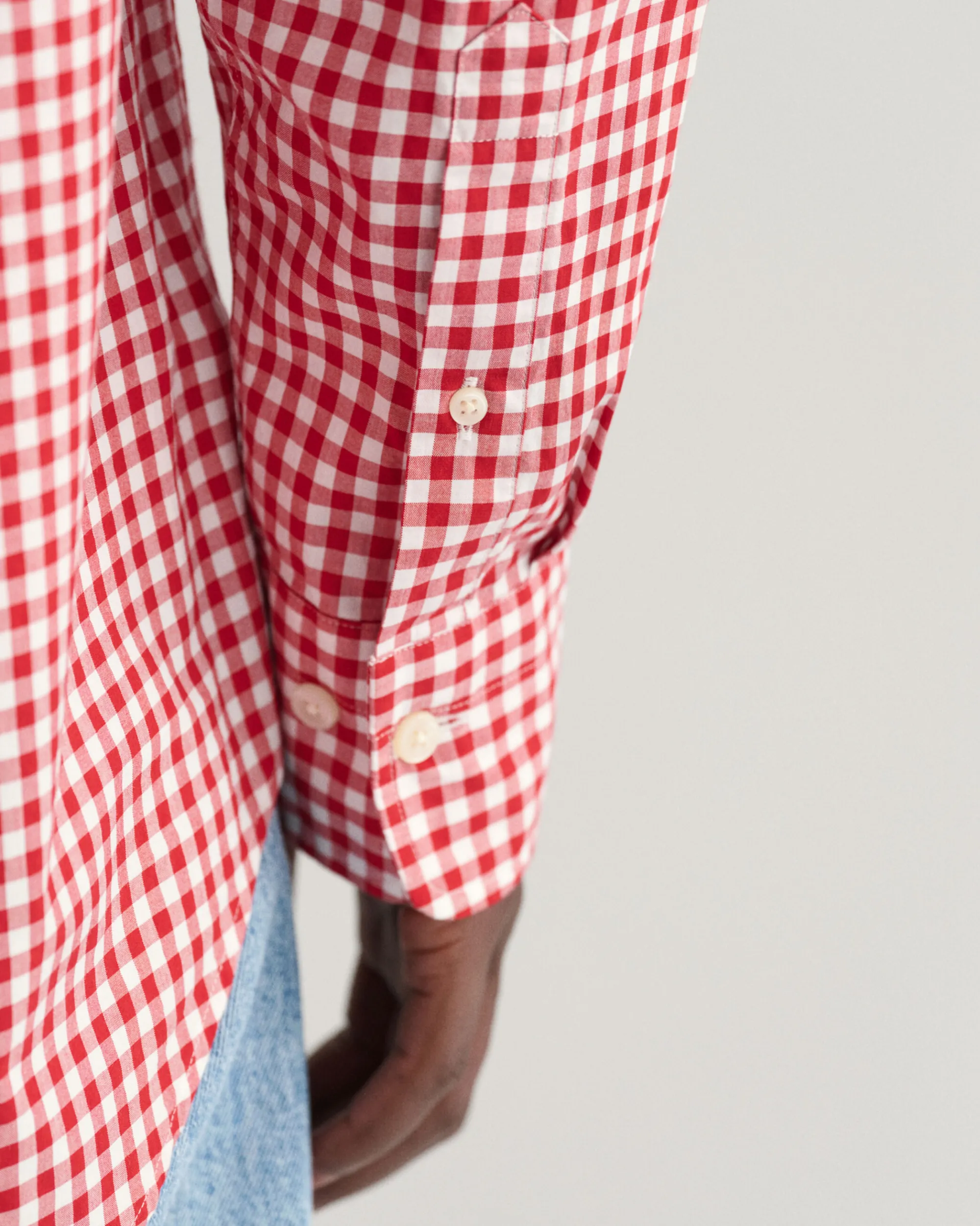 Regular Fit Gingham Poplin Shirt