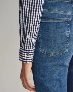 Regular Fit Gingham Poplin Shirt