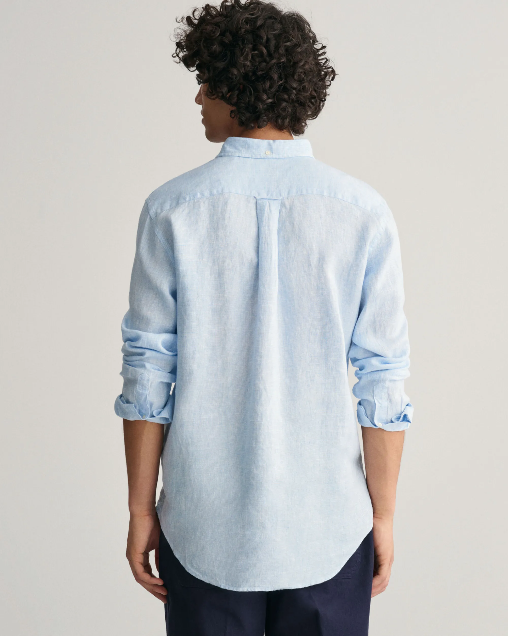 Regular Fit Houndstooth Linen Shirt