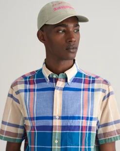 Regular Fit Indian Madras Short Sleeve Shirt
