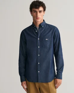 Regular Fit Indigo Shirt