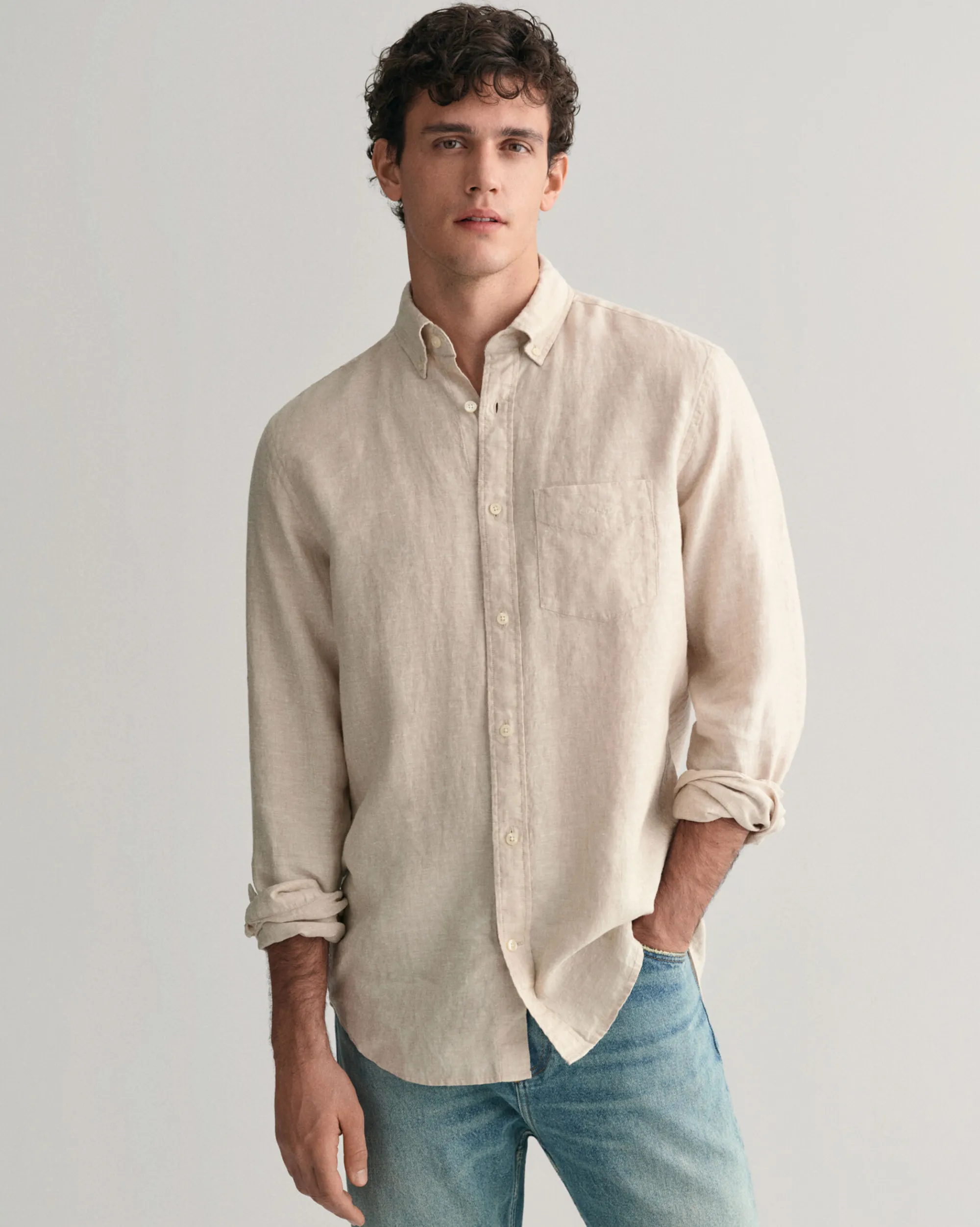 Regular Fit Linen Shirt