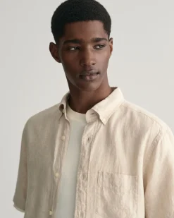 Regular Fit Linen Short Sleeve Shirt
