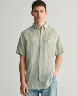 Regular Fit Linen Short Sleeve Shirt