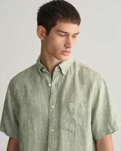 Regular Fit Linen Short Sleeve Shirt