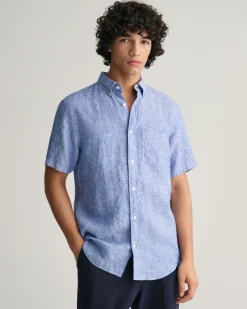Regular Fit Linen Short Sleeve Shirt