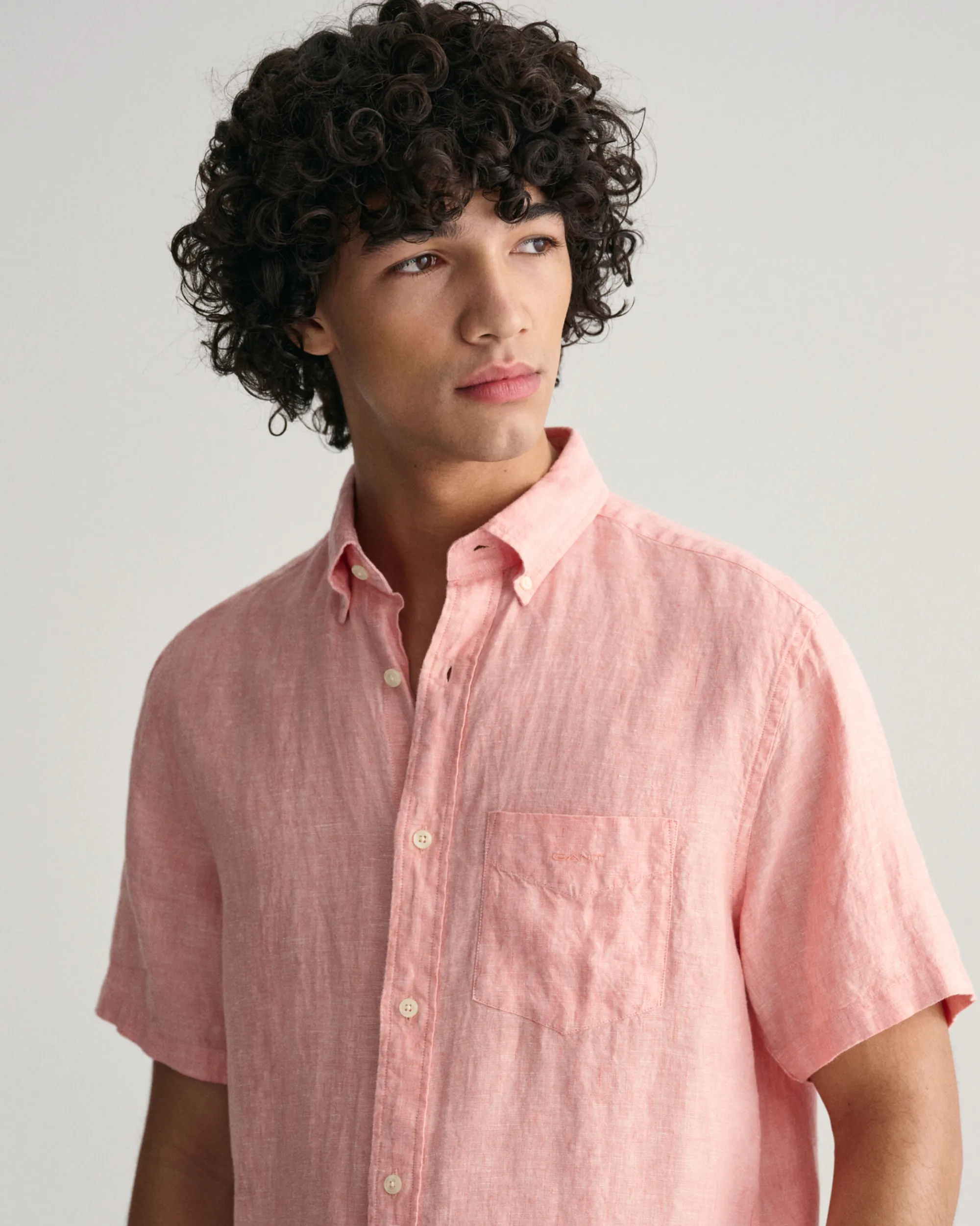Regular Fit Linen Short Sleeve Shirt