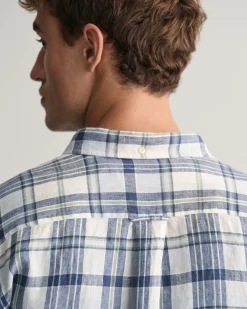 Regular Fit Madras Linen Shirt