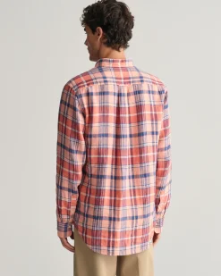 Regular Fit Madras Linen Shirt