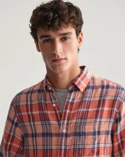 Regular Fit Madras Linen Shirt