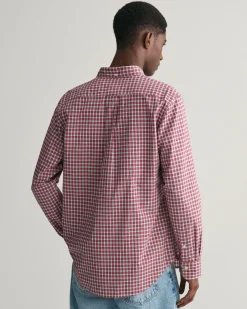 Regular Fit Micro Checked Poplin Shirt