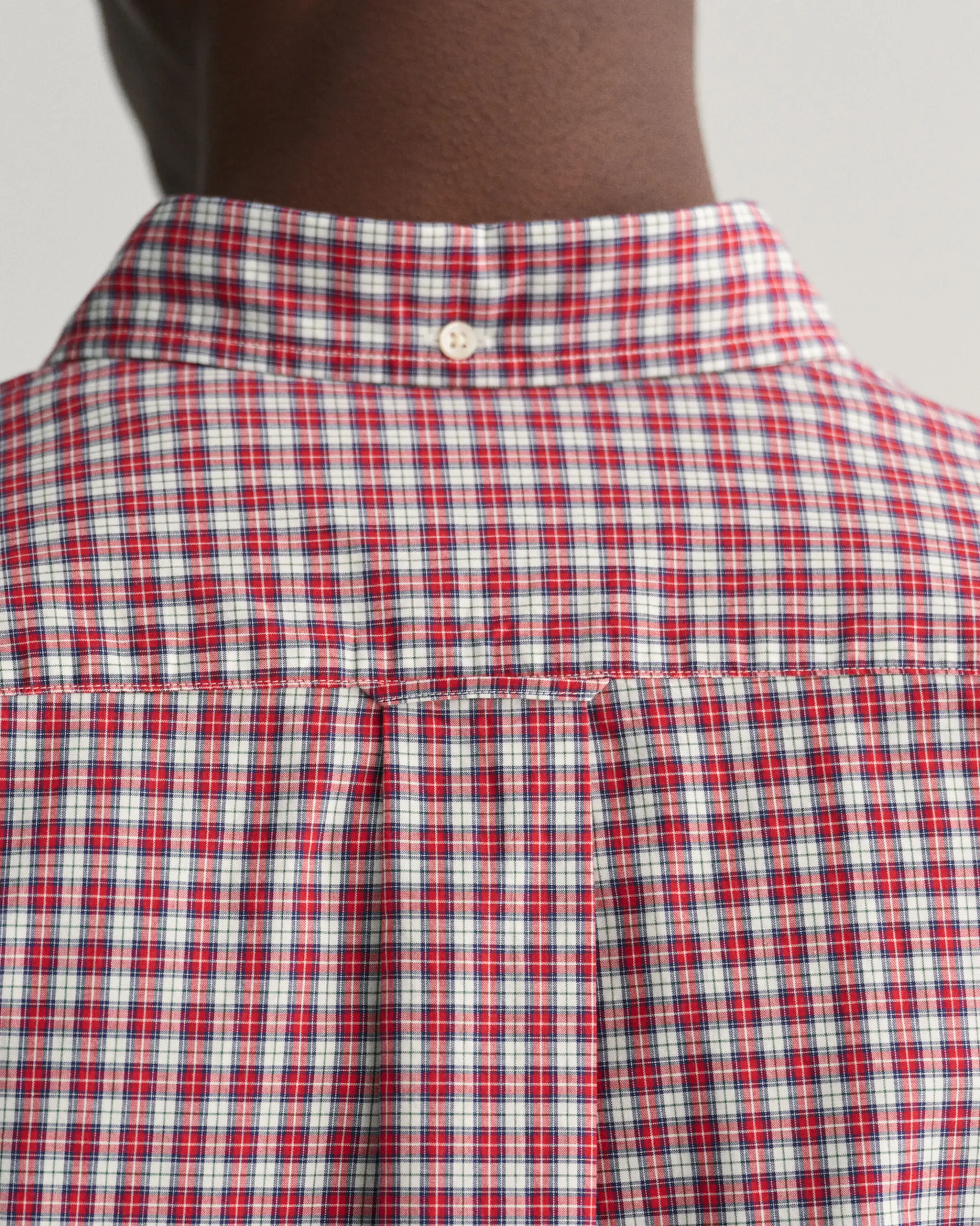 Regular Fit Micro Checked Poplin Shirt