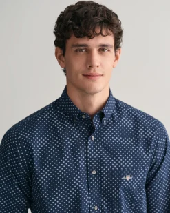 Regular Fit Micro Print Shirt