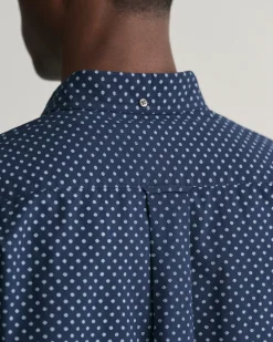 Regular Fit Micro Print Short Sleeve Shirt