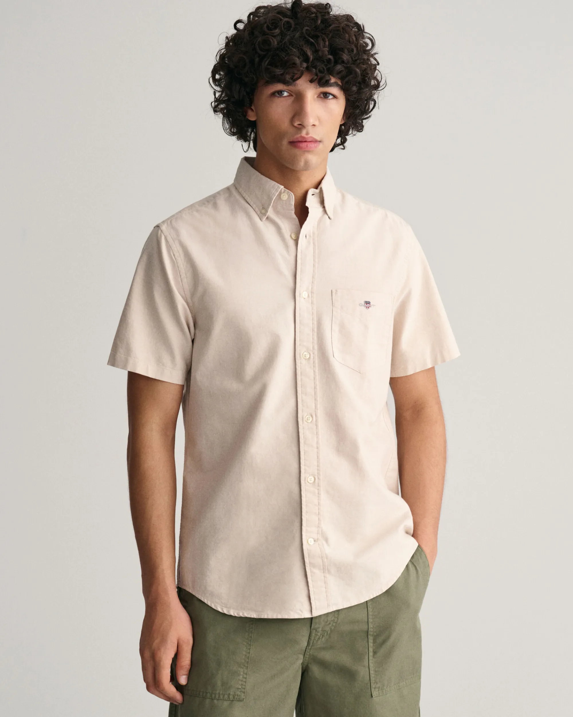 Regular Fit Oxford Short Sleeve Shirt