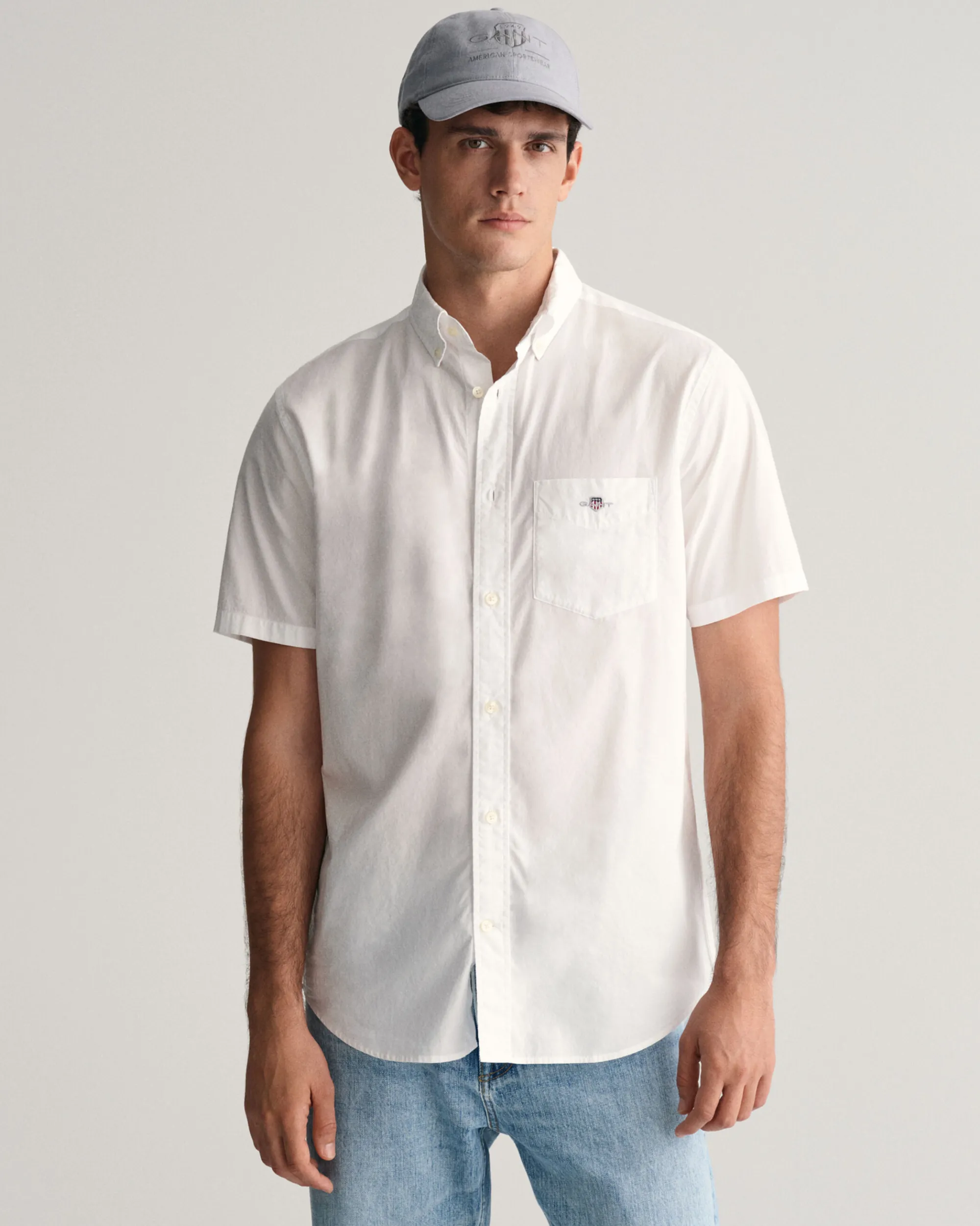 Regular Fit Poplin Short Sleeve Shirt
