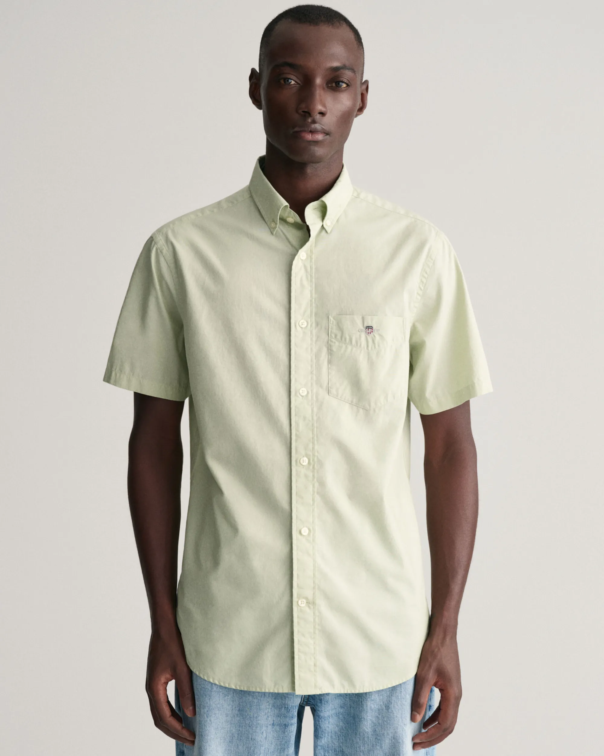 Regular Fit Poplin Short Sleeve Shirt