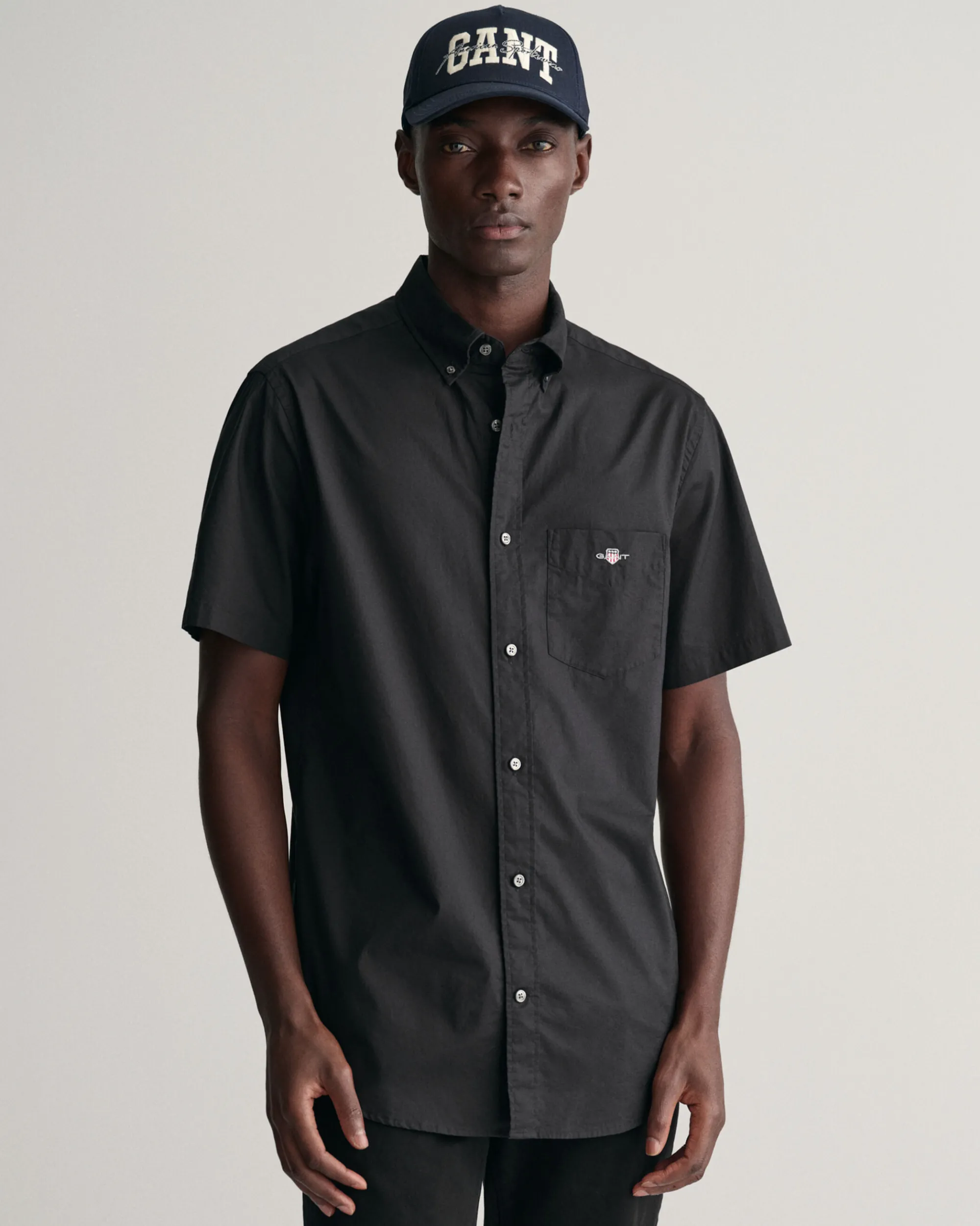 Regular Fit Poplin Short Sleeve Shirt