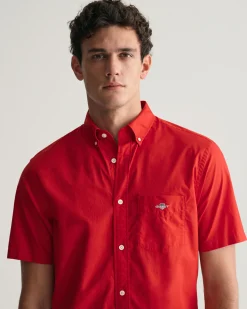 Regular Fit Poplin Short Sleeve Shirt