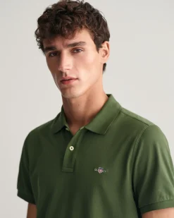 Regular Fit Shield Piqué Polo Shirt