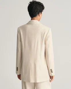 Regular Fit Stretch Linen Blazer