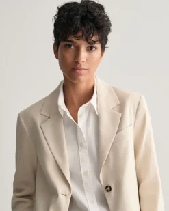 Regular Fit Stretch Linen Blazer