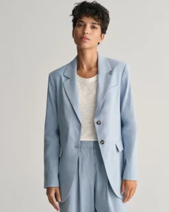 Regular Fit Stretch Linen Blazer