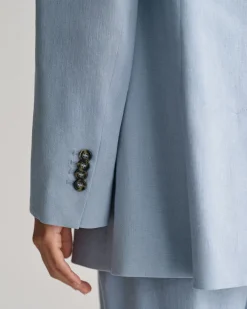 Regular Fit Stretch Linen Blazer