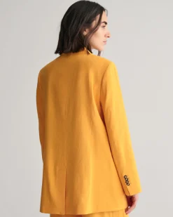 Regular Fit Stretch Linen Blazer