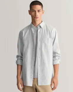 Regular Fit Striped Archive Oxford Shirt