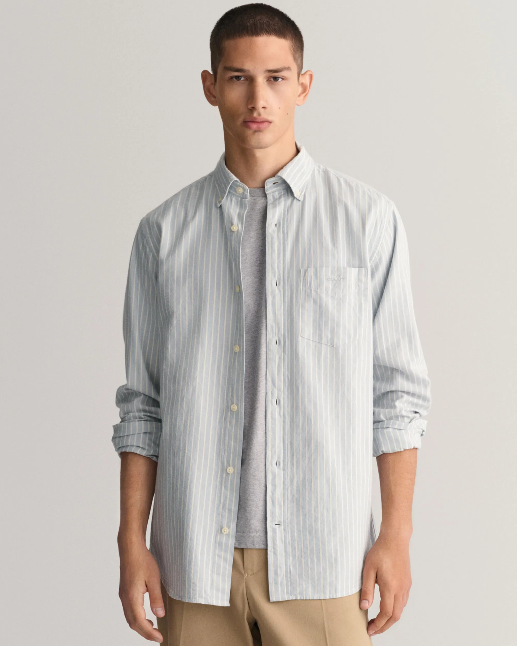 Regular Fit Striped Archive Oxford Shirt