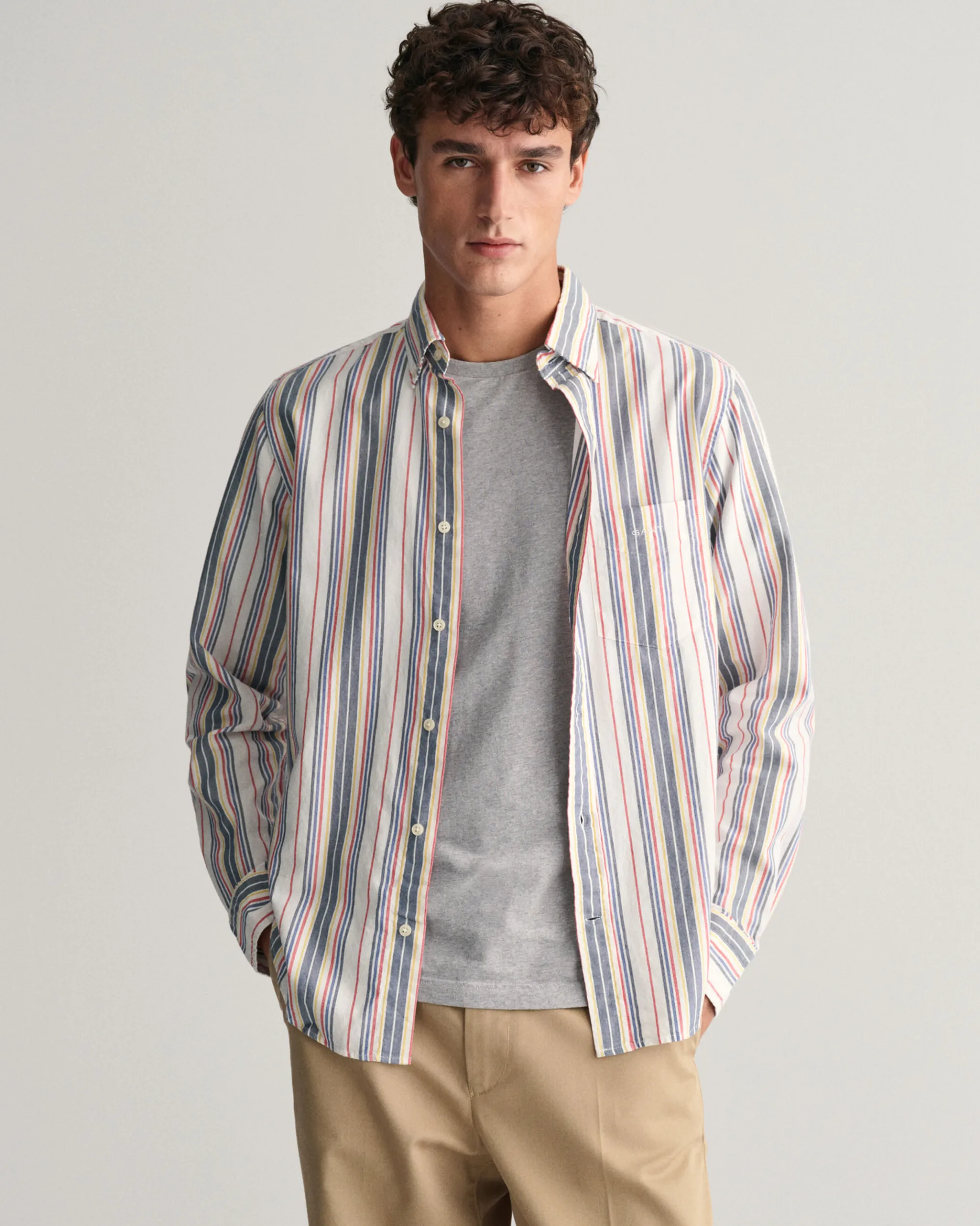 Regular Fit Striped Archive Oxford Shirt