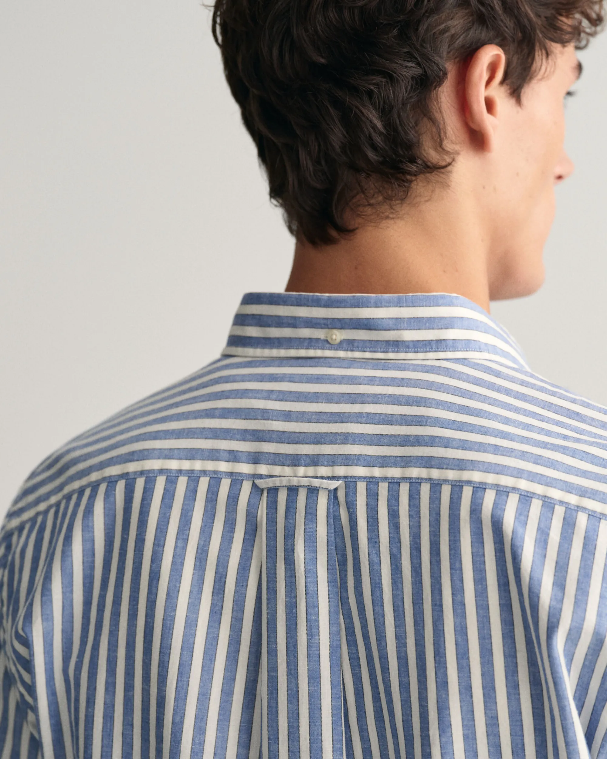 Regular Fit Striped Cotton Linen Shirt