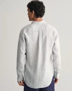 Regular Fit Striped Linen Shirt