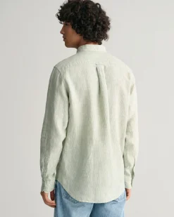 Regular Fit Striped Linen Shirt