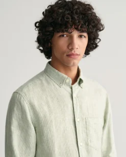 Regular Fit Striped Linen Shirt