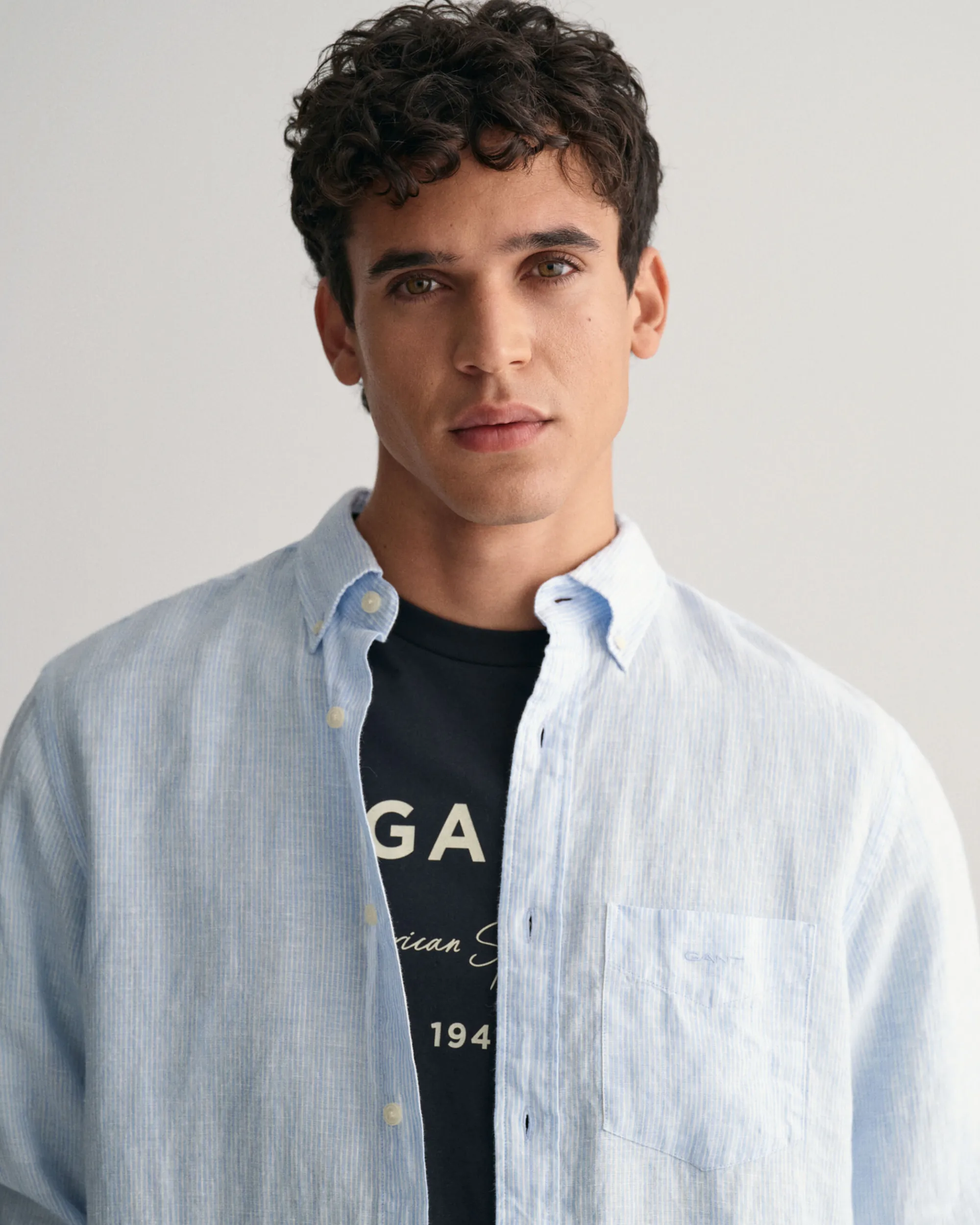 Regular Fit Striped Linen Shirt