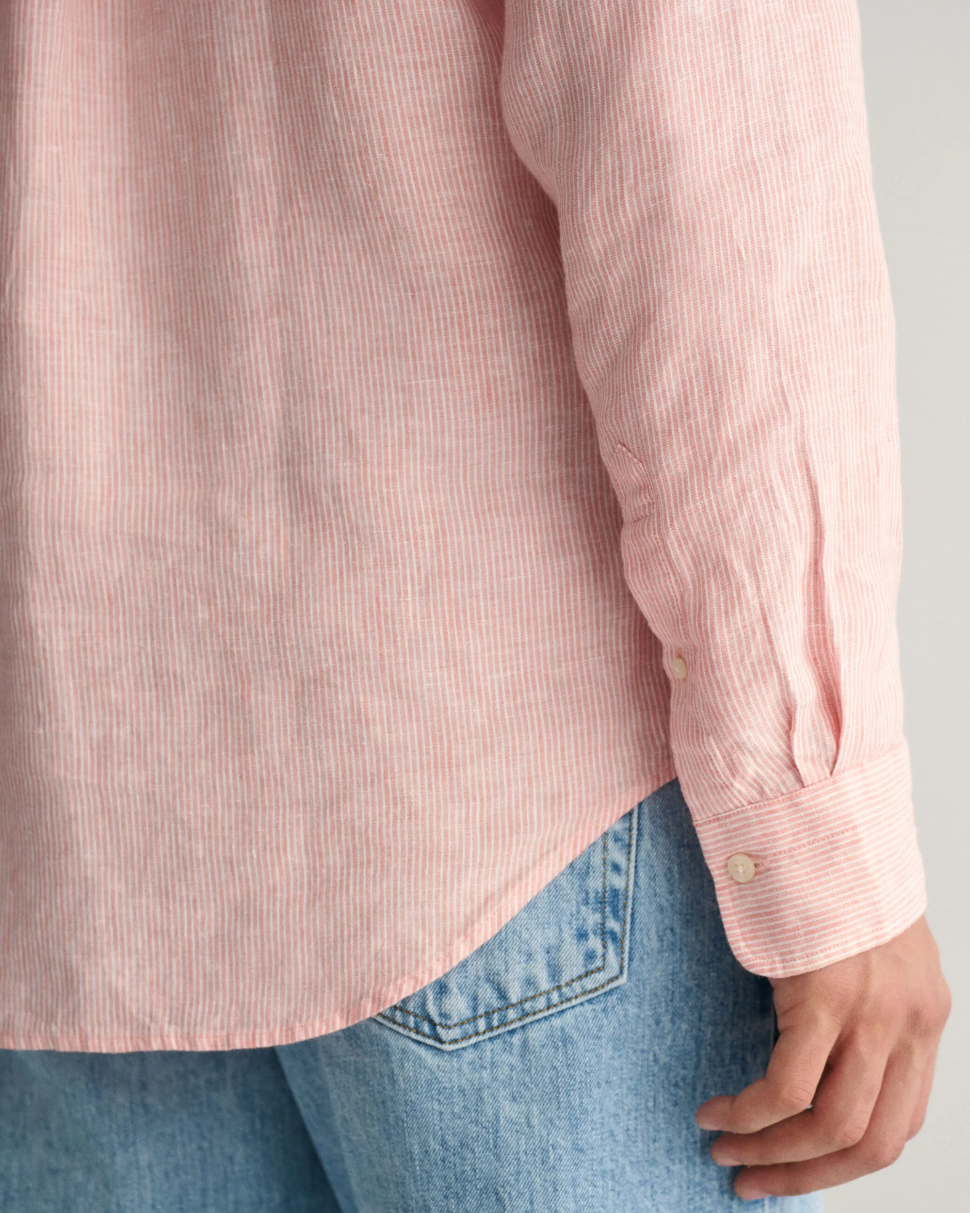 Regular Fit Striped Linen Shirt
