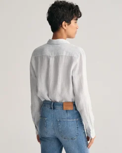 Regular Fit Striped Linen Shirt