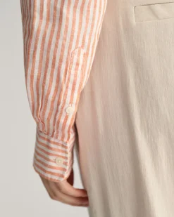 Regular Fit Striped Linen Shirt