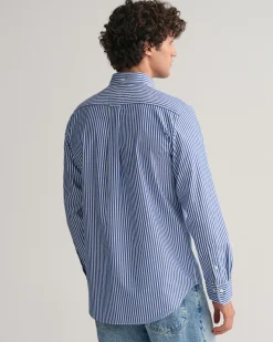 Regular Fit Striped Poplin Shirt