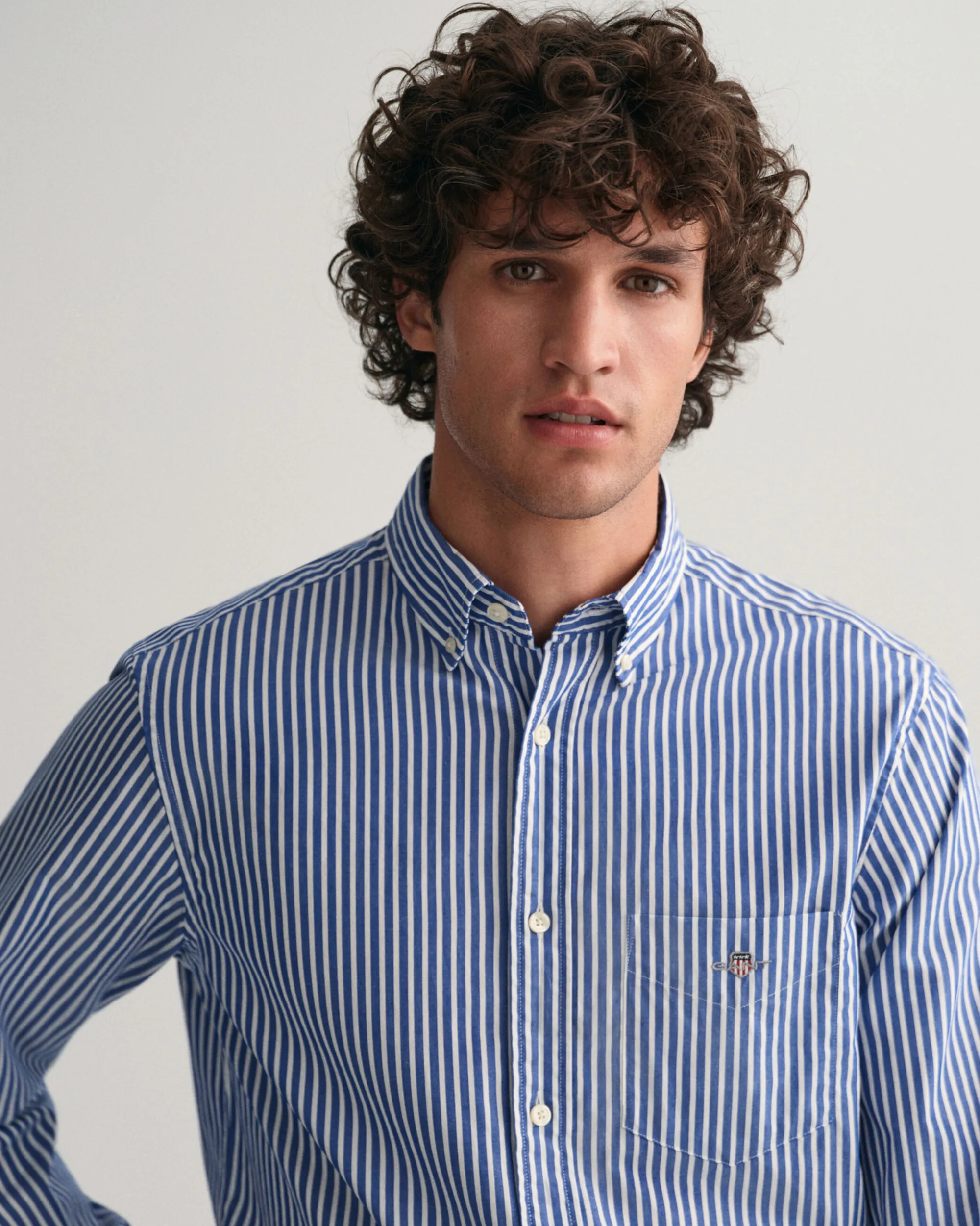 Regular Fit Striped Poplin Shirt